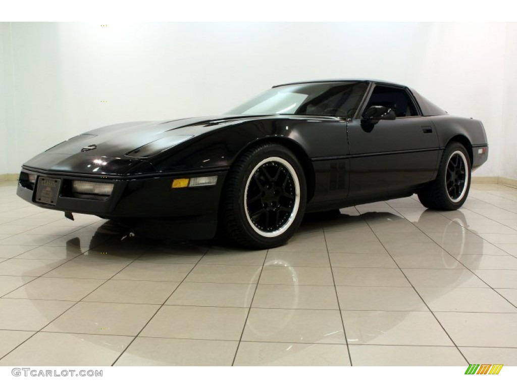1986 Corvette Coupe - Black / Saddle photo #5