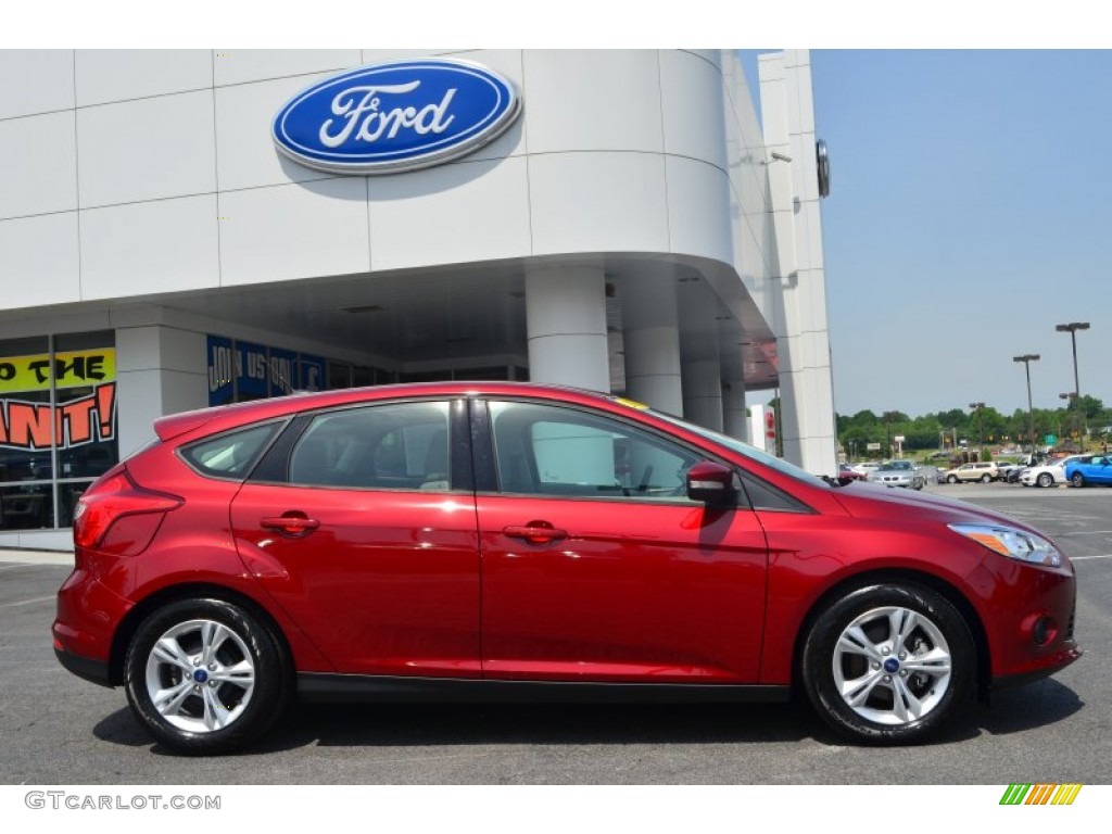 Ruby Red 2013 Ford Focus SE Hatchback Exterior Photo #80911476