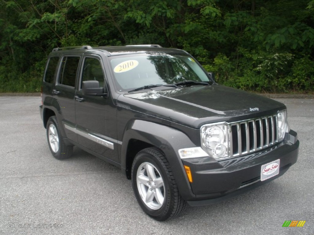 2010 Liberty Limited 4x4 - Dark Charcoal Pearl / Pastel Pebble Beige photo #1