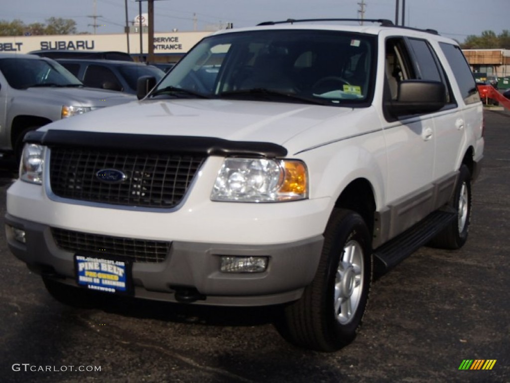 2003 Expedition XLT 4x4 - Oxford White / Flint Grey photo #1