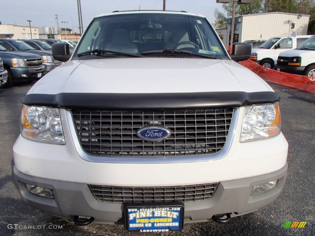 2003 Expedition XLT 4x4 - Oxford White / Flint Grey photo #2