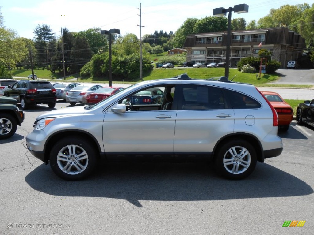 2010 CR-V EX-L AWD - Alabaster Silver Metallic / Gray photo #4