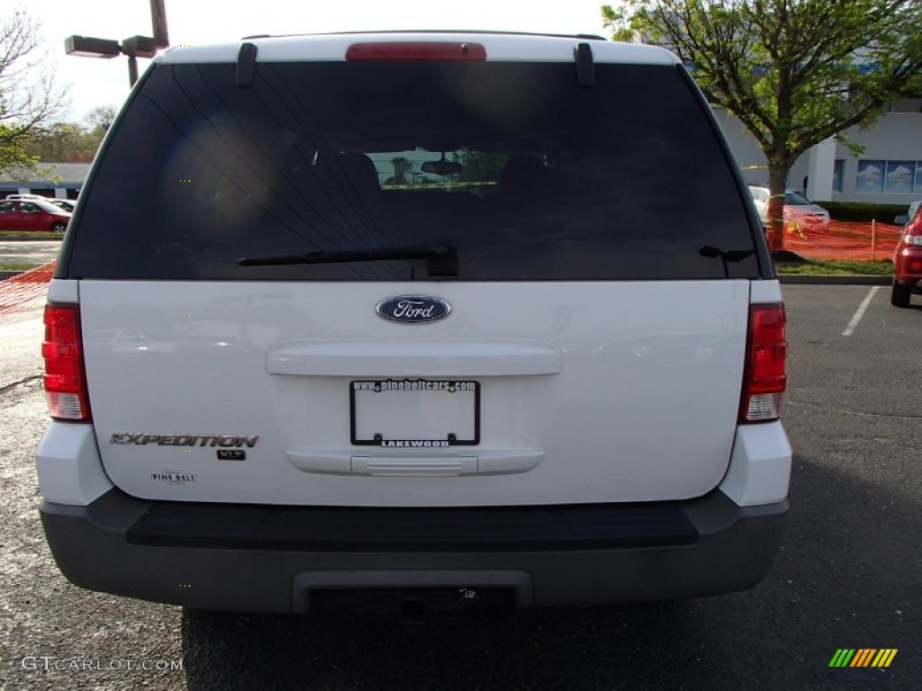 2003 Expedition XLT 4x4 - Oxford White / Flint Grey photo #5