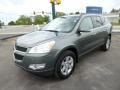 2011 Steel Green Metallic Chevrolet Traverse LT AWD  photo #3