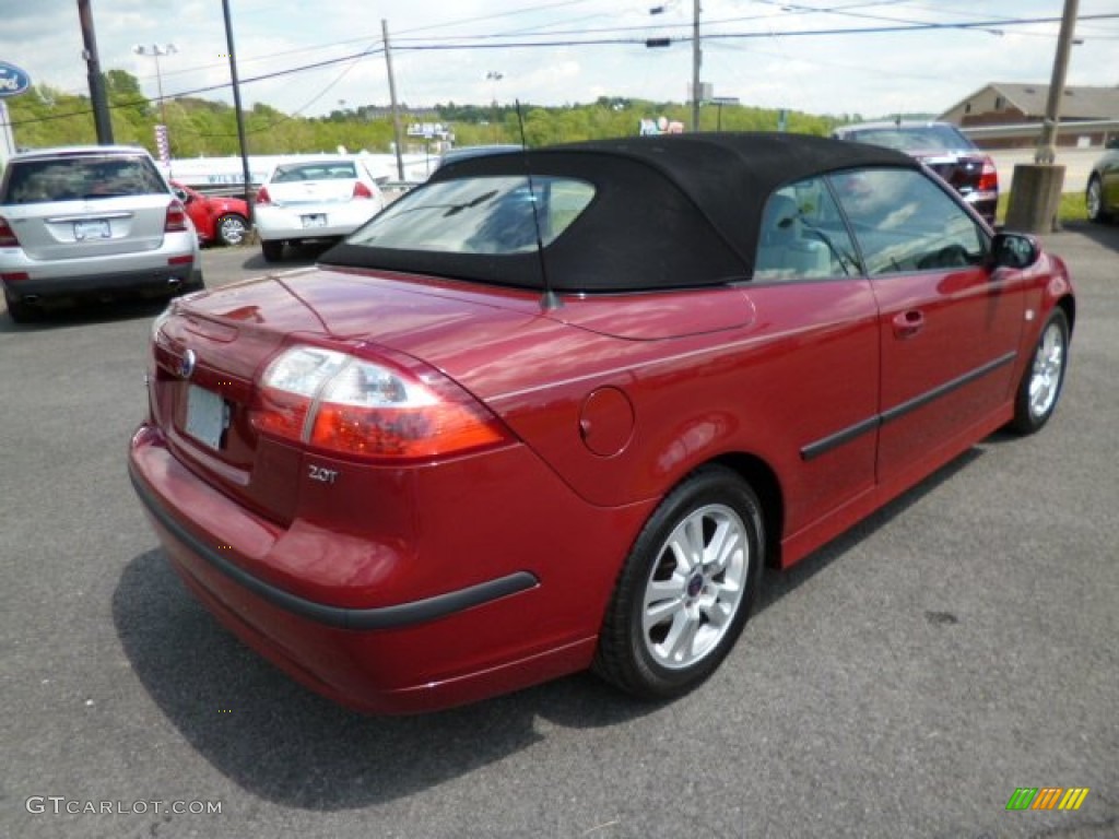 2006 9-3 2.0T Convertible - Chili Red Metallic / Parchment photo #7