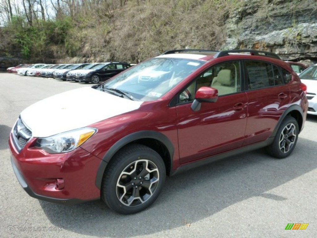 2013 XV Crosstrek 2.0 Premium - Venetian Red Pearl / Ivory photo #8