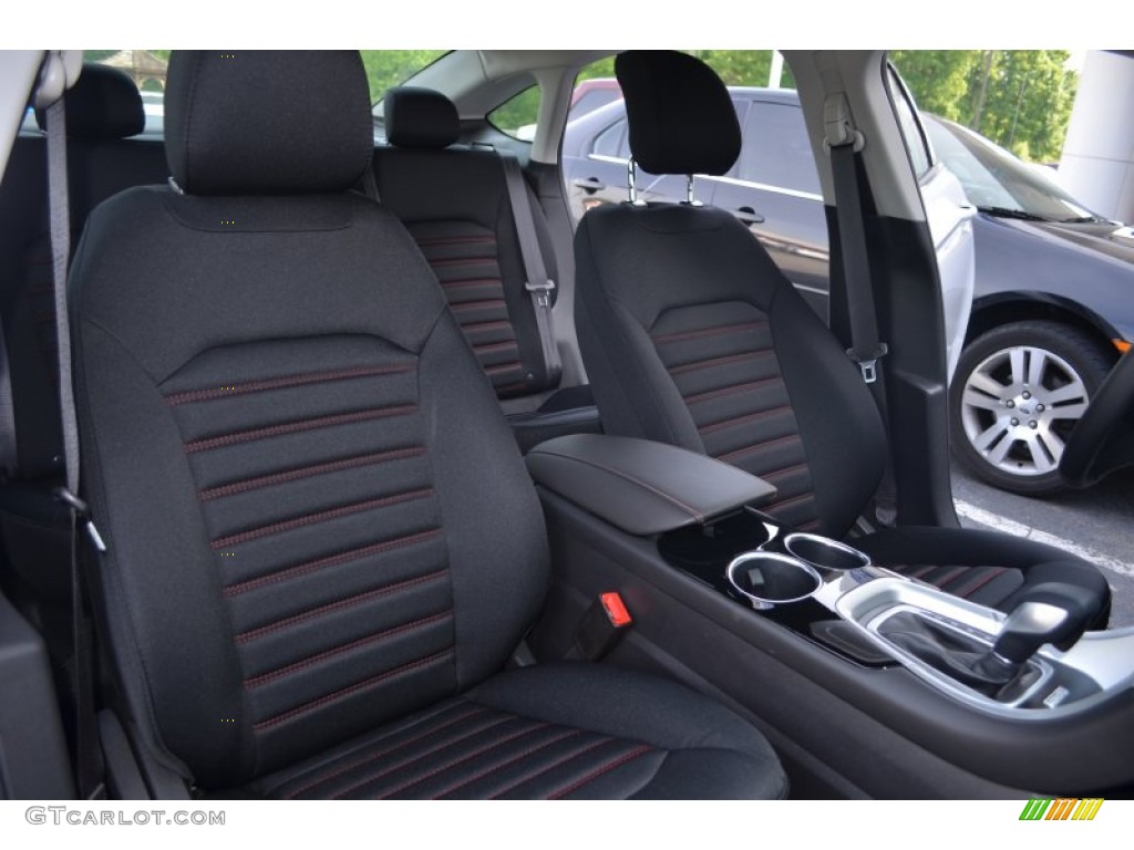 SE Appearance Package Charcoal Black/Red Stitching Interior 2013 Ford Fusion SE 1.6 EcoBoost Photo #80914956