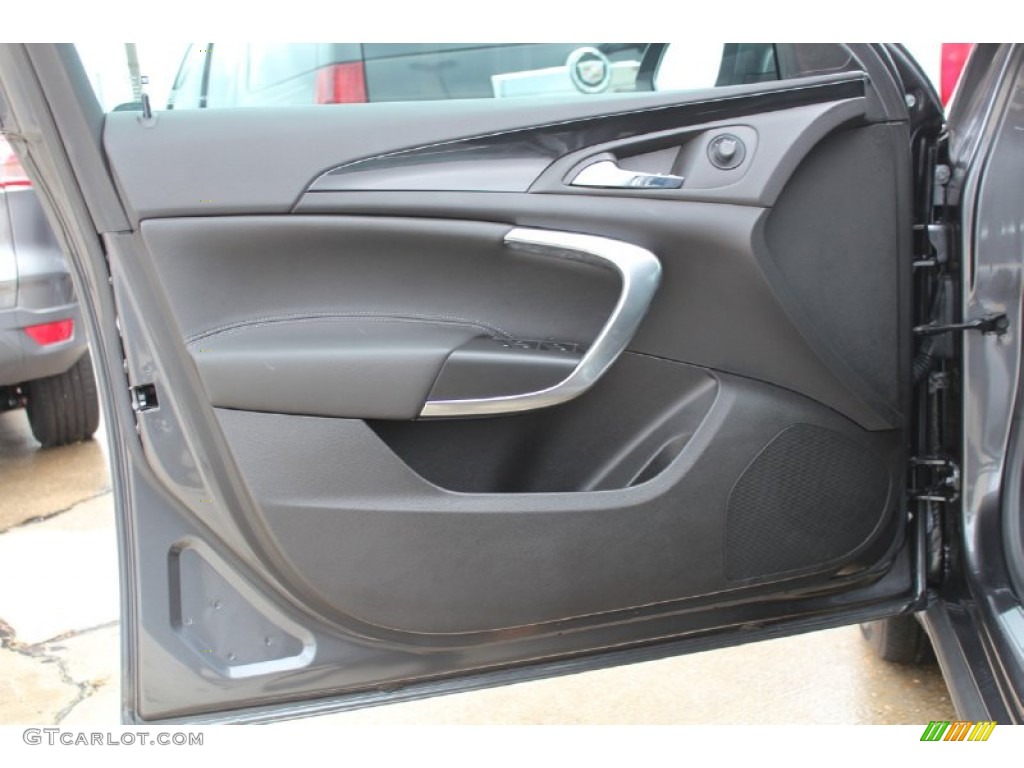 2011 Buick Regal CXL Ebony Door Panel Photo #80917485