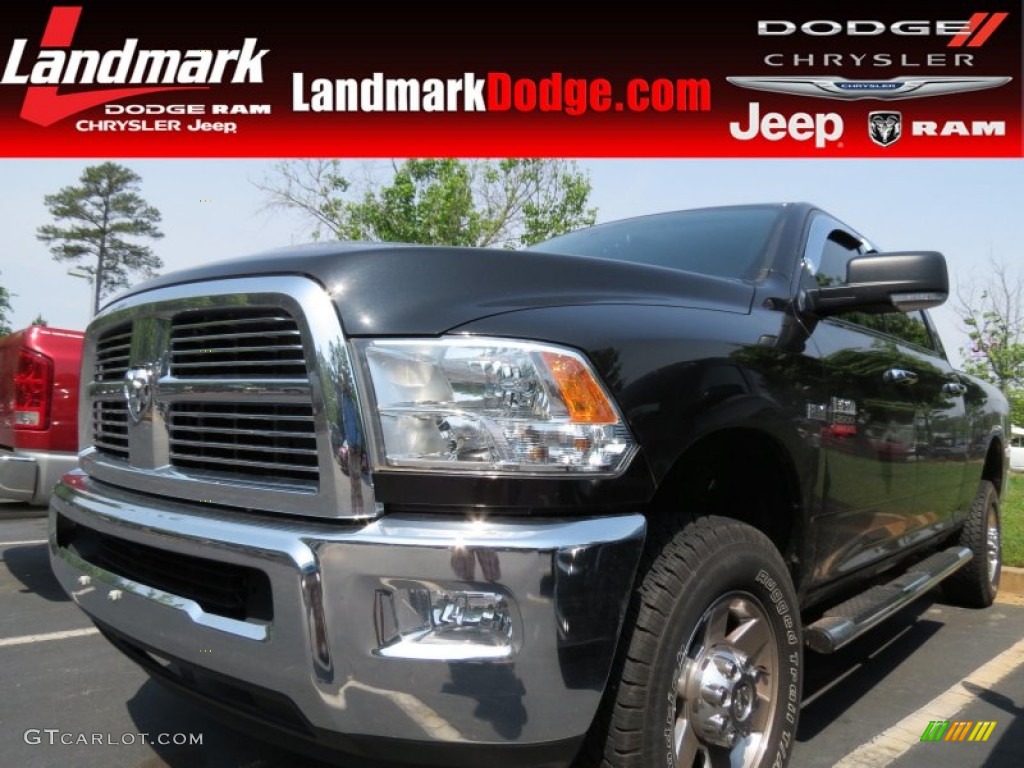 2011 Ram 2500 HD Big Horn Crew Cab 4x4 - Brilliant Black Crystal Pearl / Dark Slate/Medium Graystone photo #1
