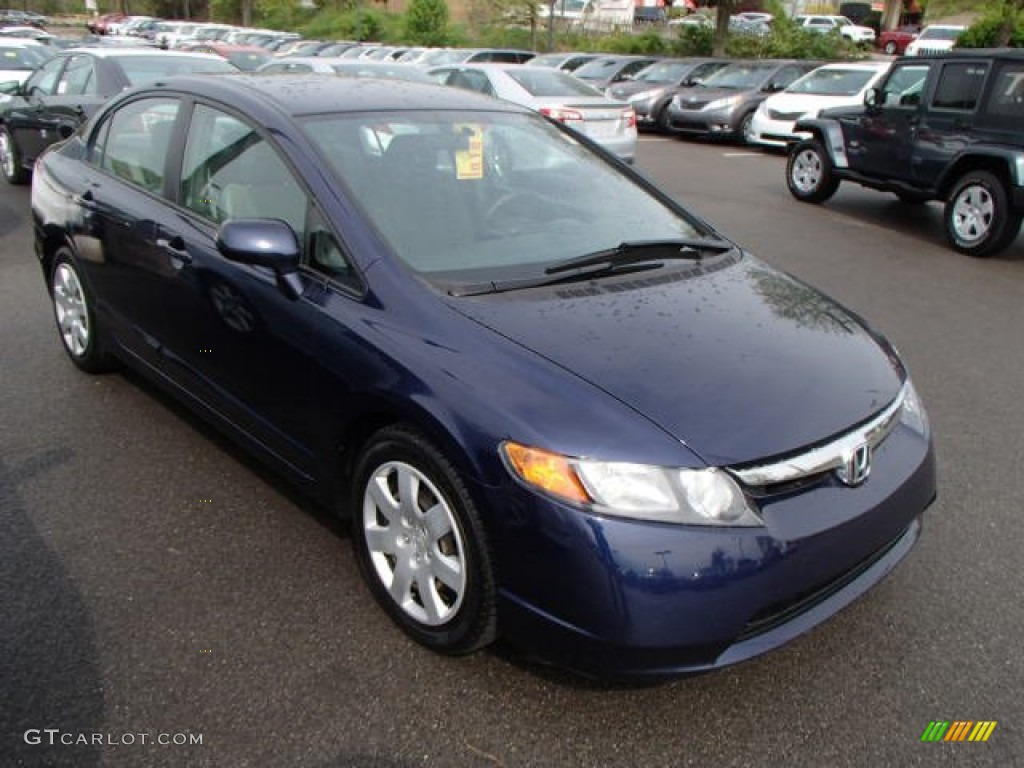 2006 Civic LX Sedan - Royal Blue Pearl / Gray photo #1