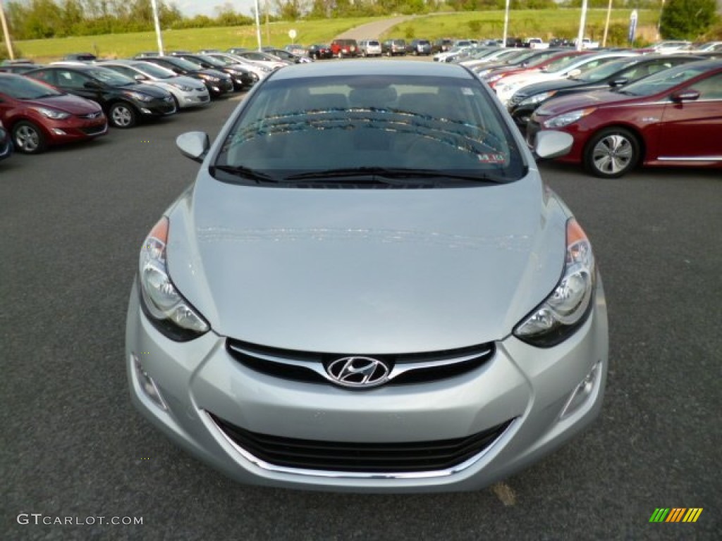 2013 Elantra GLS - Shimmering Air Silver / Gray photo #2