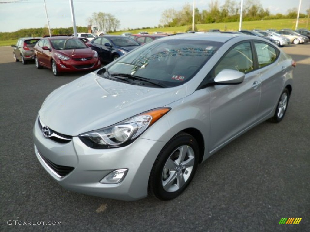 2013 Elantra GLS - Shimmering Air Silver / Gray photo #3