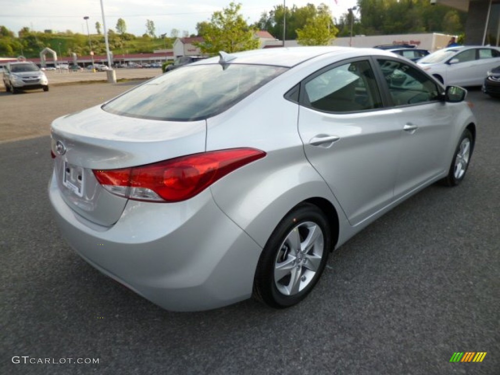 2013 Elantra GLS - Shimmering Air Silver / Gray photo #7