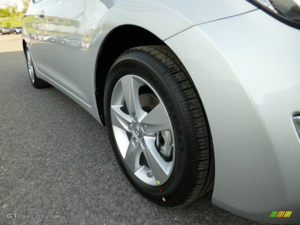2013 Elantra GLS - Shimmering Air Silver / Gray photo #9