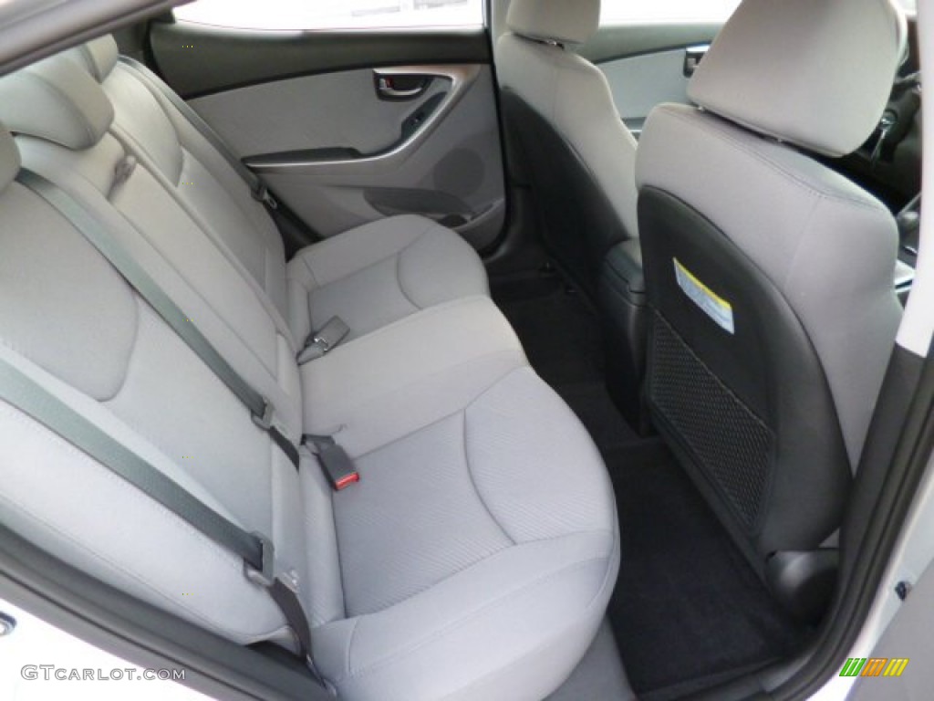 2013 Elantra GLS - Shimmering Air Silver / Gray photo #12