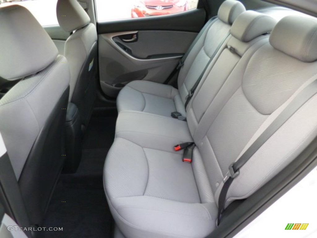 2013 Elantra GLS - Shimmering Air Silver / Gray photo #13