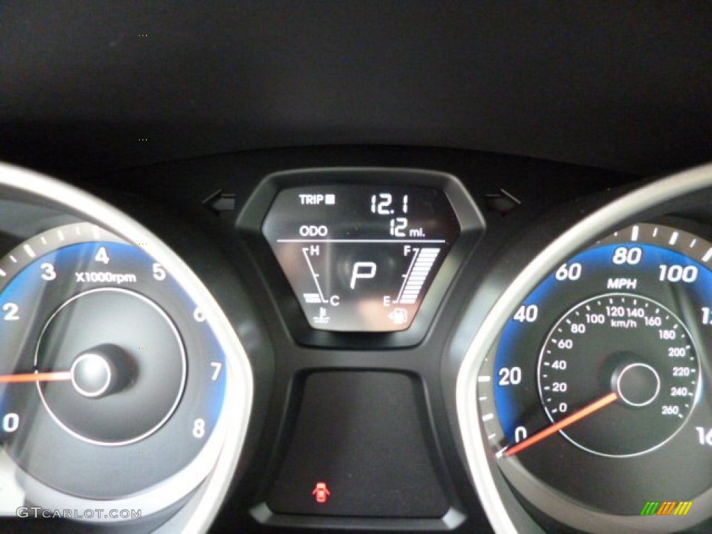 2013 Elantra GLS - Shimmering Air Silver / Gray photo #20