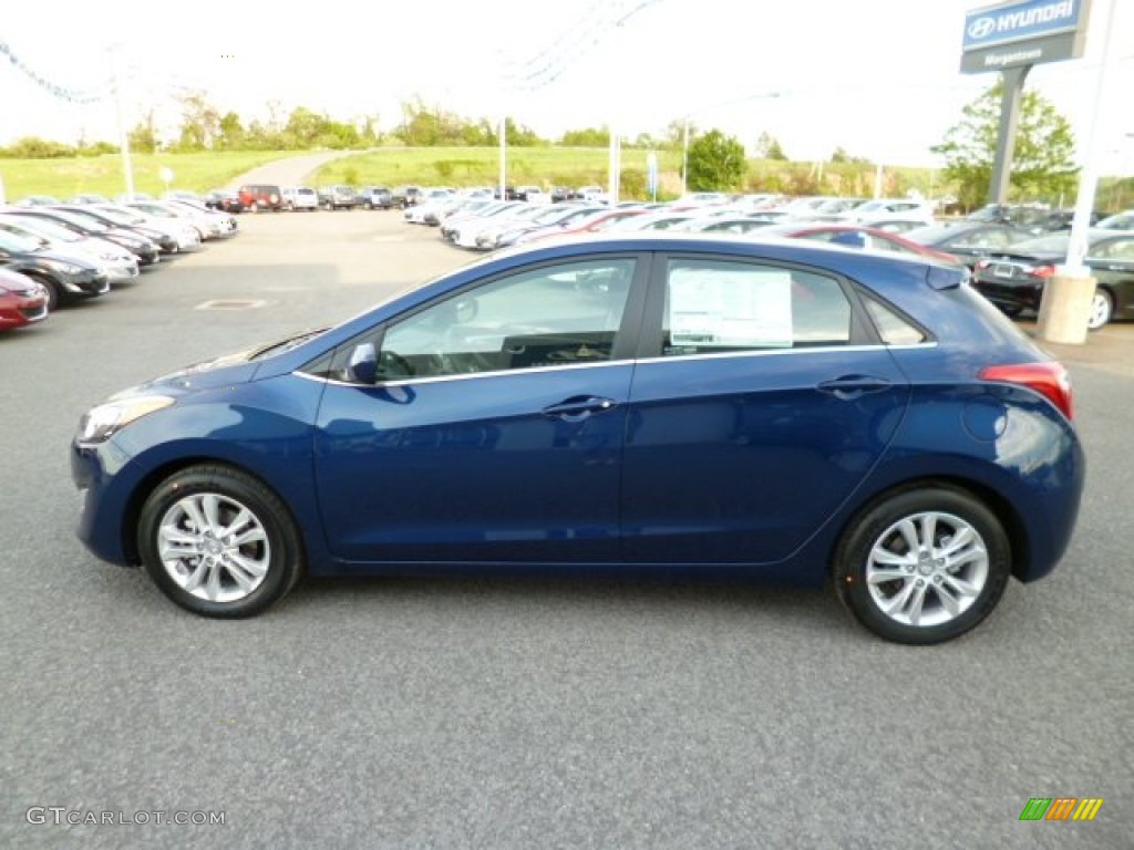 2013 Elantra GT - Atlantic Blue / Black photo #4