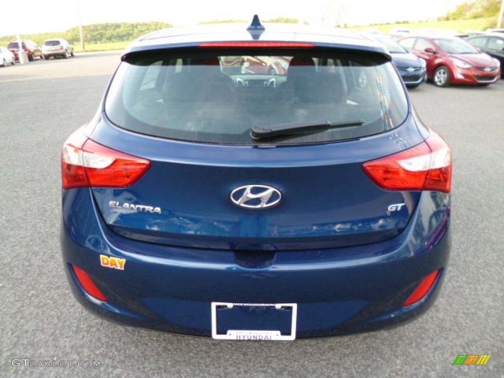 2013 Elantra GT - Atlantic Blue / Black photo #6