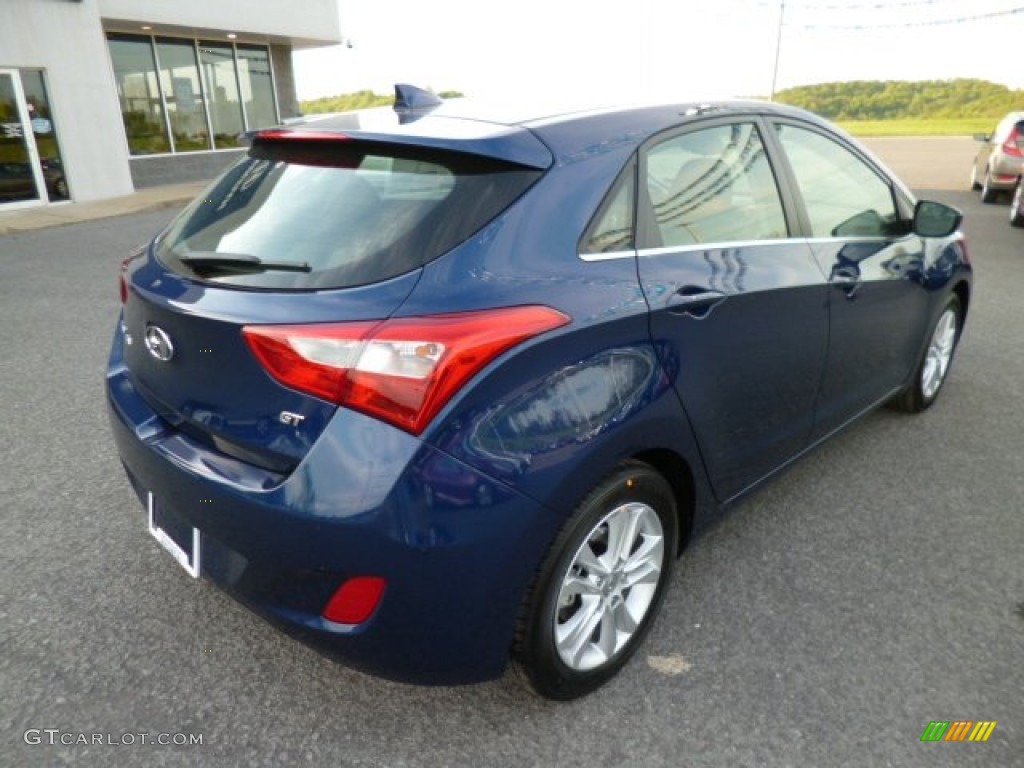 2013 Elantra GT - Atlantic Blue / Black photo #7