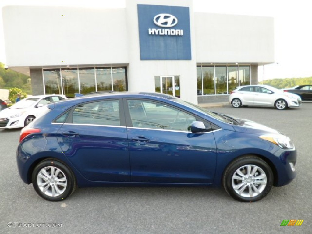 2013 Elantra GT - Atlantic Blue / Black photo #8