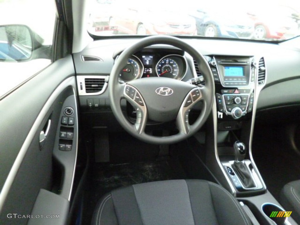 2013 Elantra GT - Atlantic Blue / Black photo #15