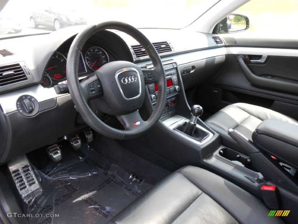 Black Interior 2008 Audi A4 2.0T quattro Sedan Photo #80919651