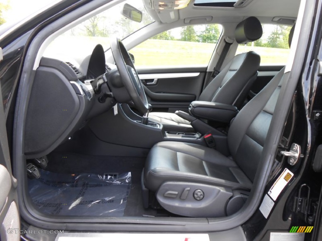 Black Interior 2008 Audi A4 2.0T quattro Sedan Photo #80919681