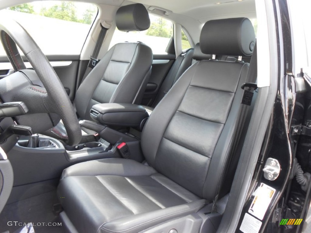 Black Interior 2008 Audi A4 2.0T quattro Sedan Photo #80919705