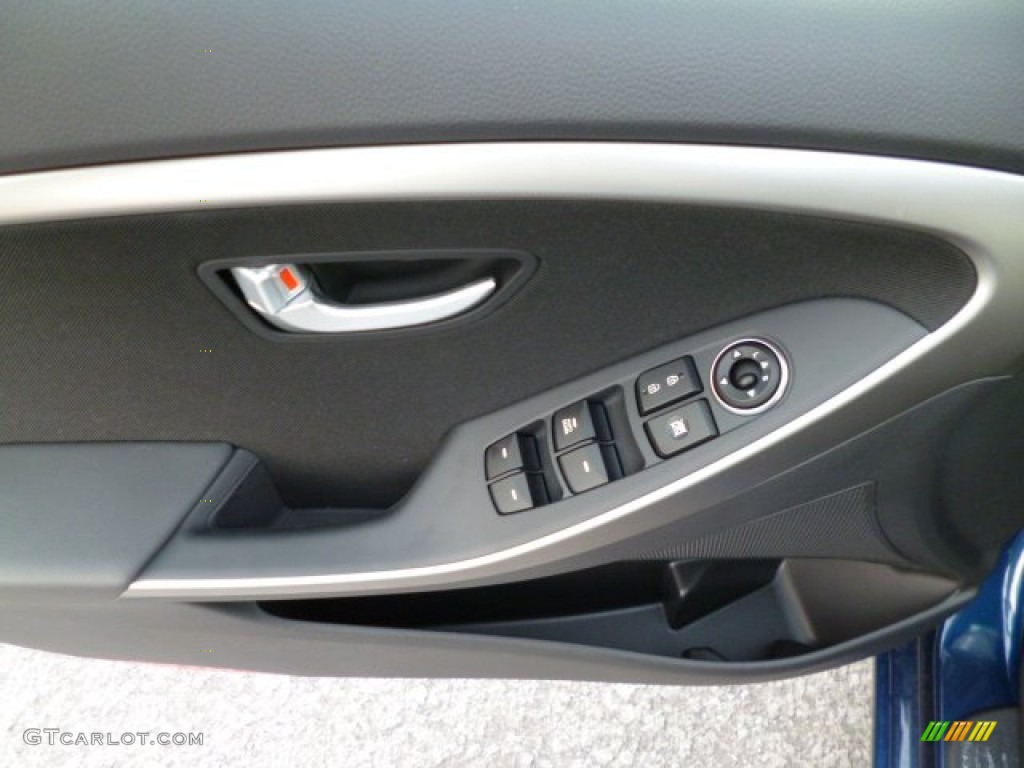 2013 Elantra GT - Atlantic Blue / Black photo #18