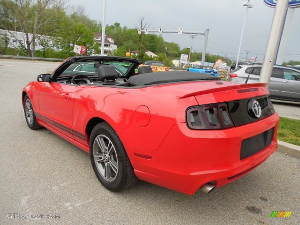 Race Red 2013 Ford Mustang V6 Premium Convertible Exterior Photo #80919717