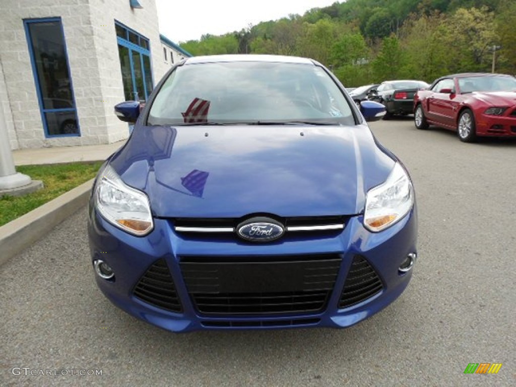 2012 Focus SEL 5-Door - Kona Blue Metallic / Charcoal Black photo #6