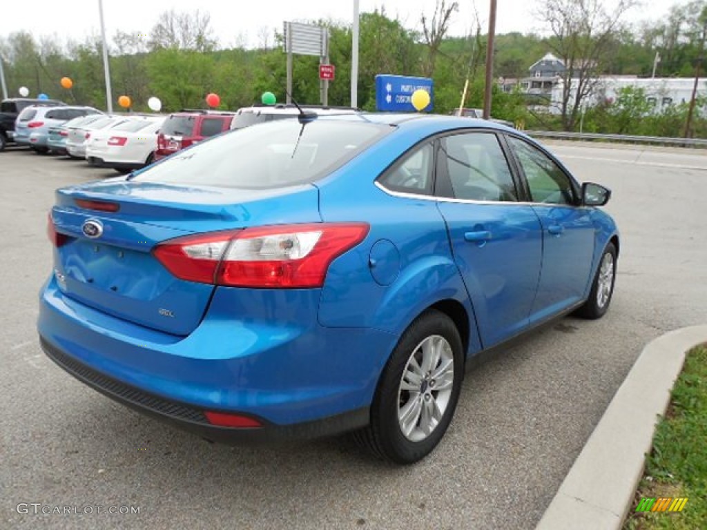 2012 Focus SEL Sedan - Blue Candy Metallic / Charcoal Black photo #5