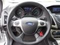 Charcoal Black Leather Steering Wheel Photo for 2012 Ford Focus #80920911