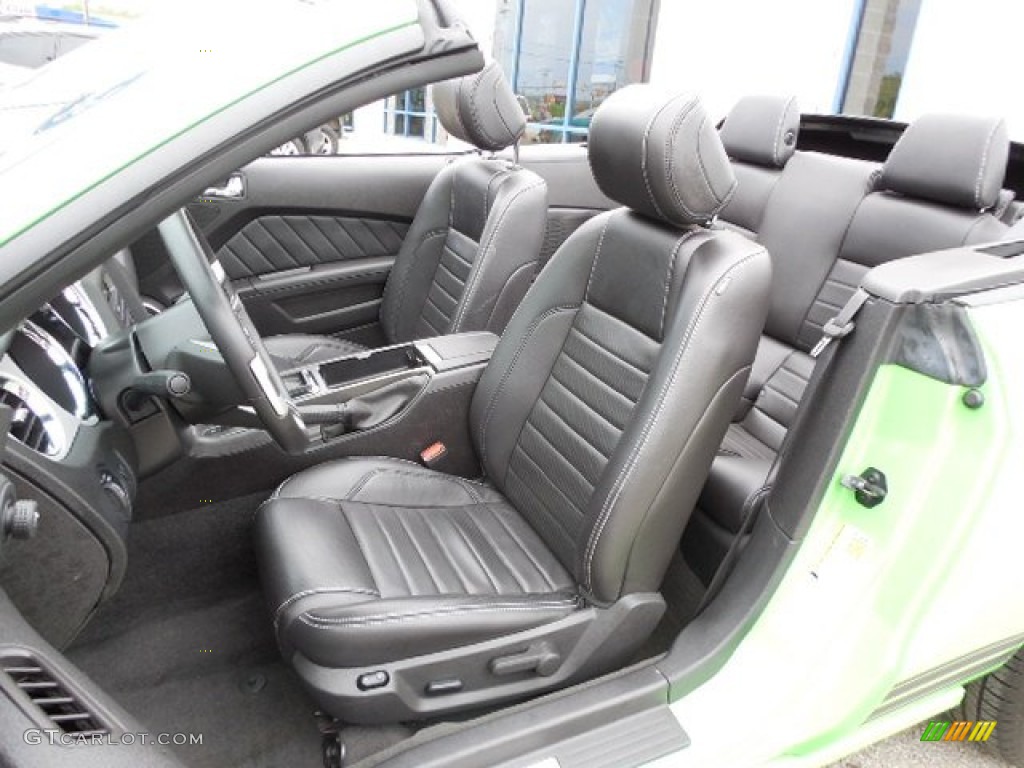 Charcoal Black Interior 2013 Ford Mustang V6 Premium Convertible Photo #80921226