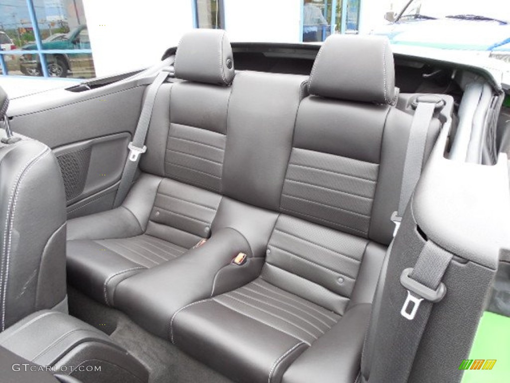 Charcoal Black Interior 2013 Ford Mustang V6 Premium Convertible Photo #80921246