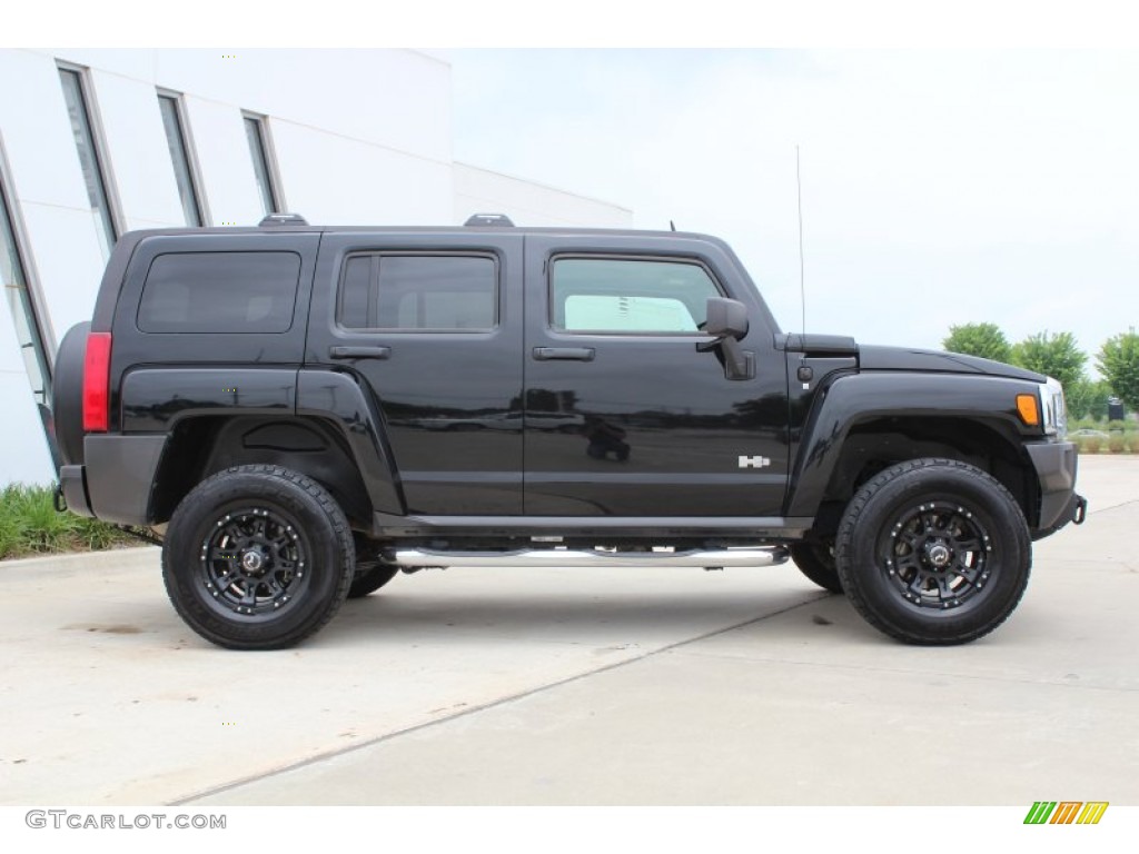 Black 2008 Hummer H3 Standard H3 Model Exterior Photo #80921533