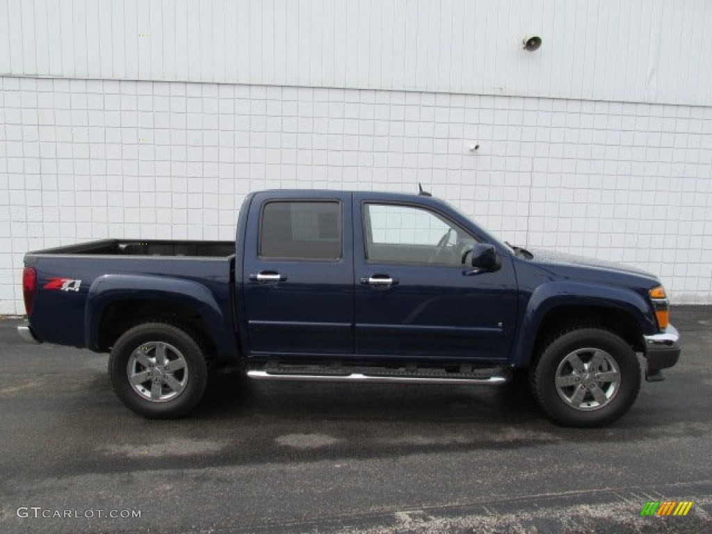 2009 Colorado LT Crew Cab 4x4 - Deep Navy Blue / Ebony photo #2