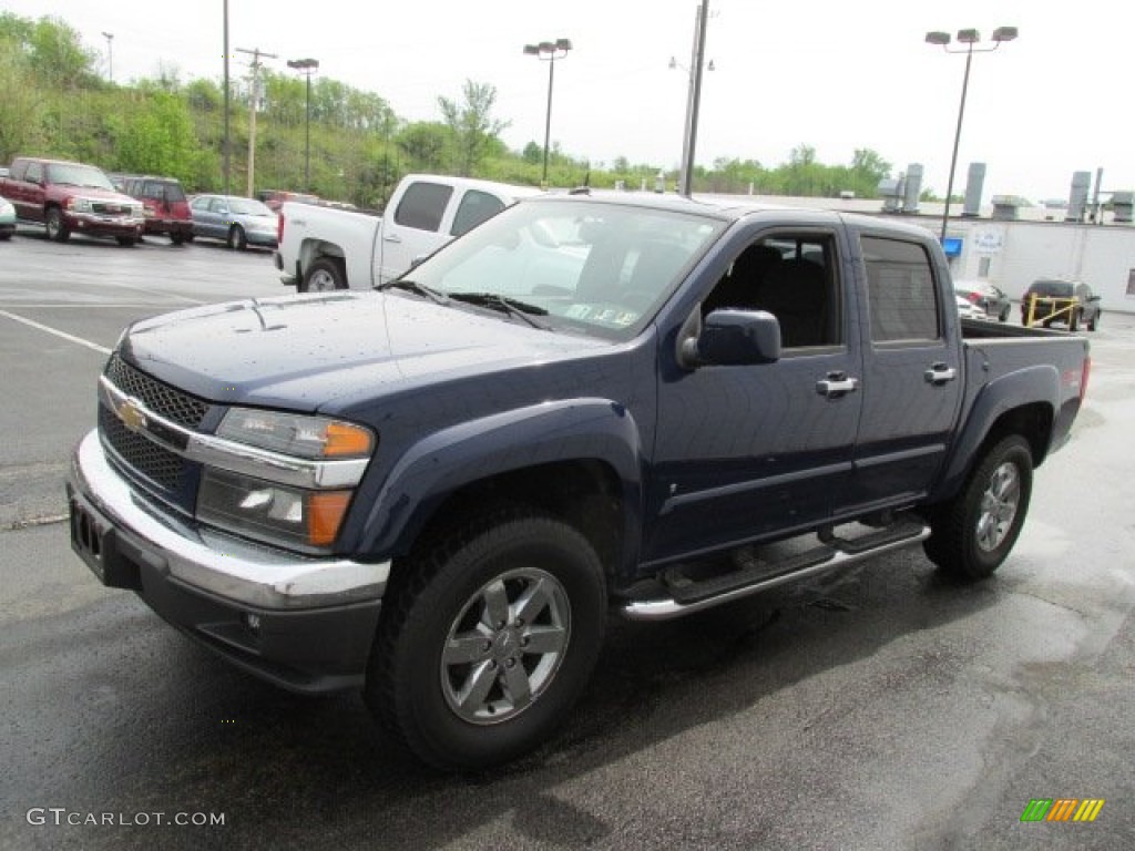 2009 Colorado LT Crew Cab 4x4 - Deep Navy Blue / Ebony photo #5