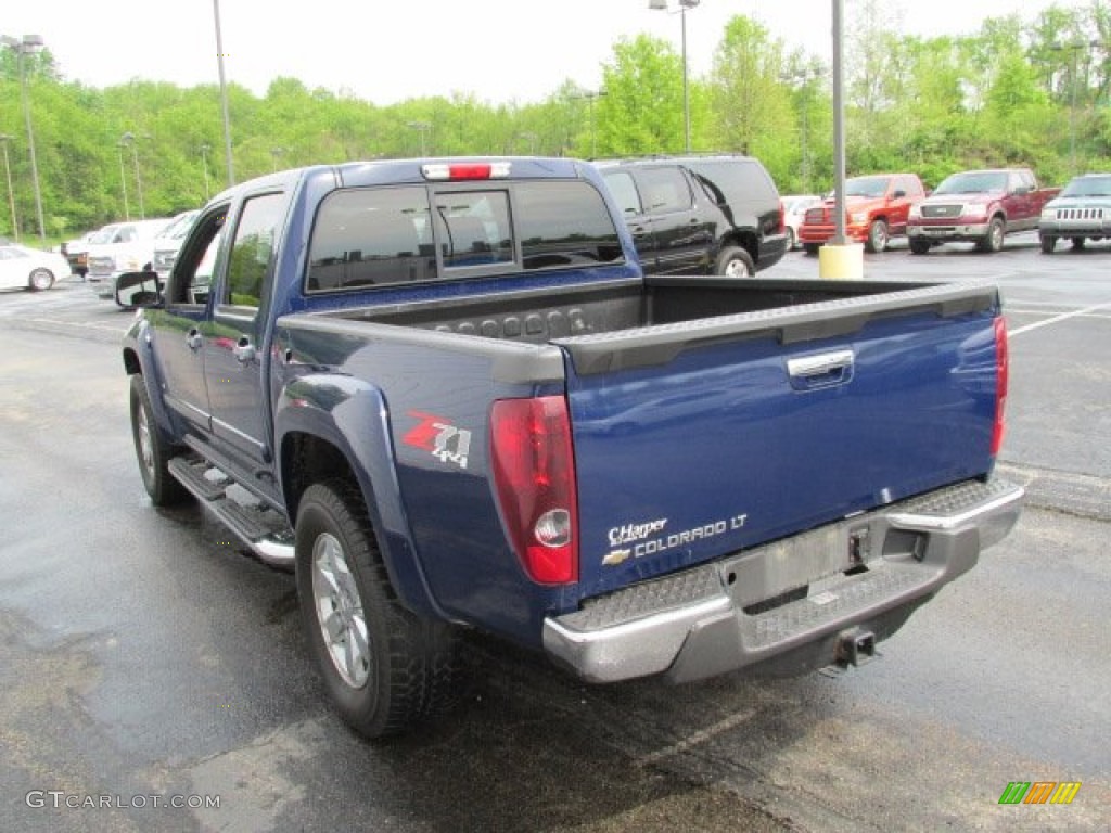 2009 Colorado LT Crew Cab 4x4 - Deep Navy Blue / Ebony photo #8