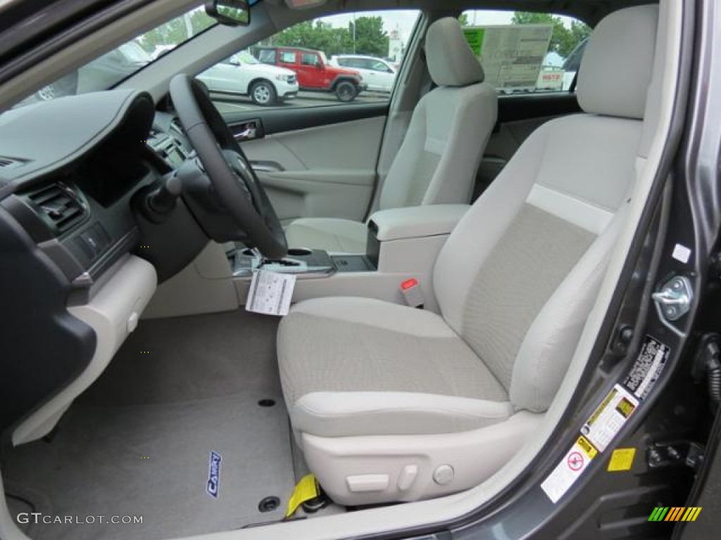 2013 Camry Hybrid XLE - Magnetic Gray Metallic / Light Gray photo #8