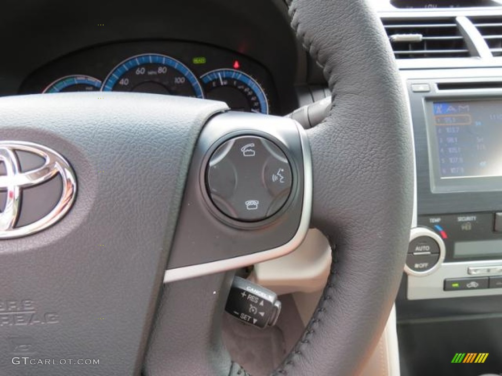 2013 Camry Hybrid XLE - Magnetic Gray Metallic / Light Gray photo #18