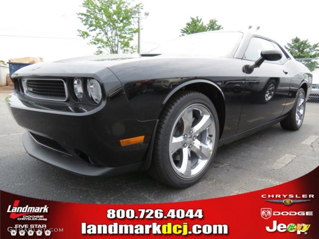 2013 Challenger SXT - Pitch Black / Dark Slate Gray photo #1