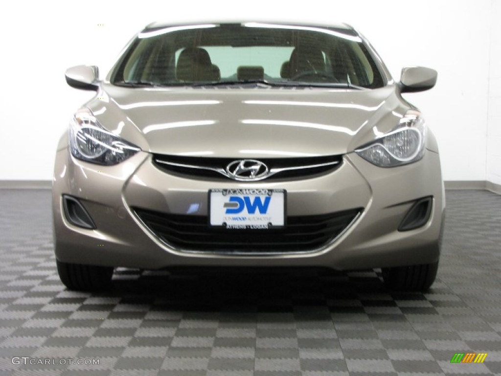 2012 Elantra GLS - Desert Bronze / Beige photo #2