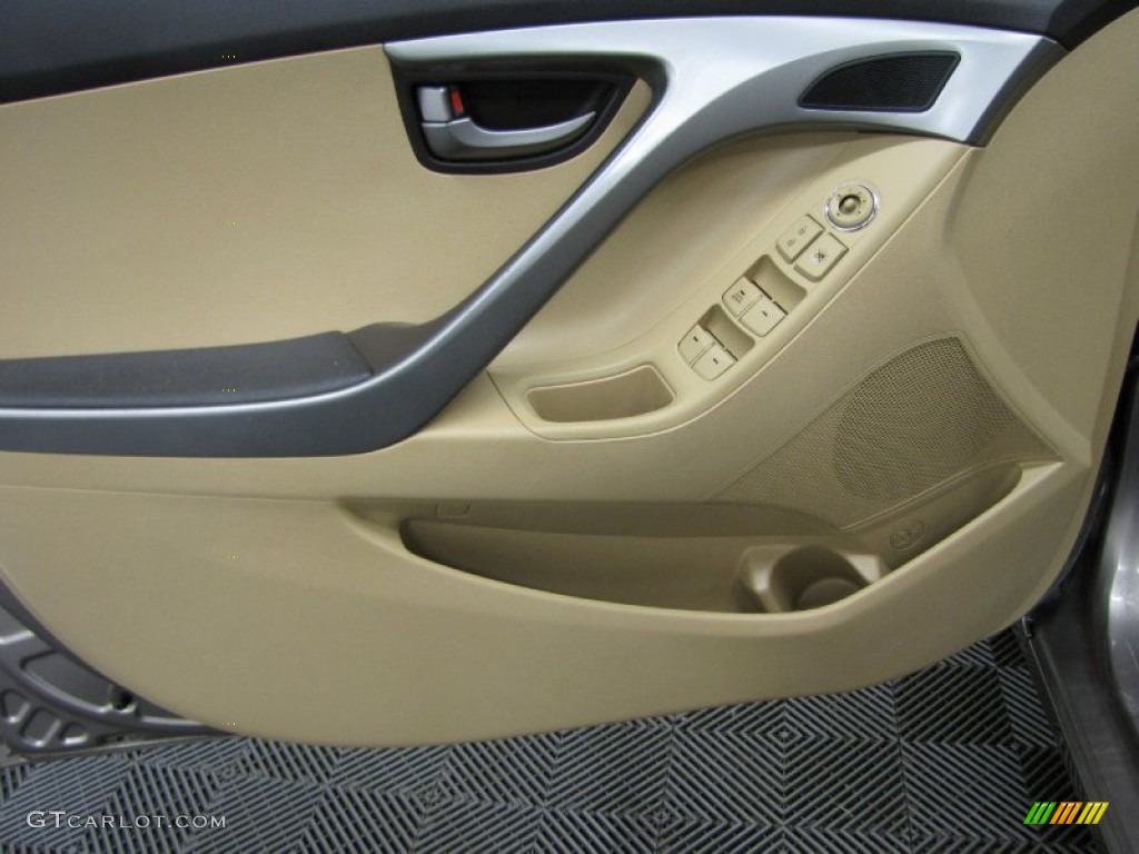 2012 Elantra GLS - Desert Bronze / Beige photo #10