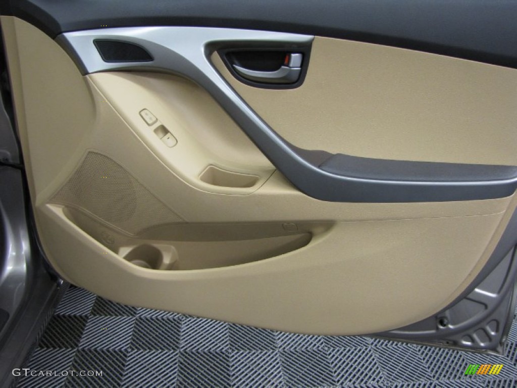 2012 Elantra GLS - Desert Bronze / Beige photo #14