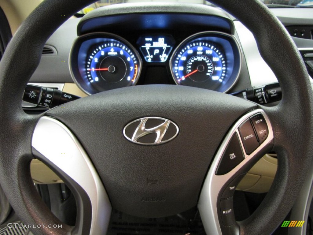 2012 Elantra GLS - Desert Bronze / Beige photo #15