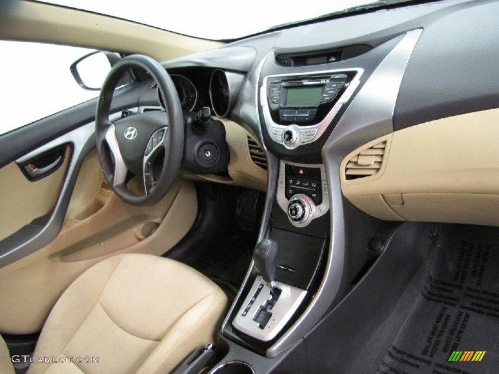 2012 Elantra GLS - Desert Bronze / Beige photo #18