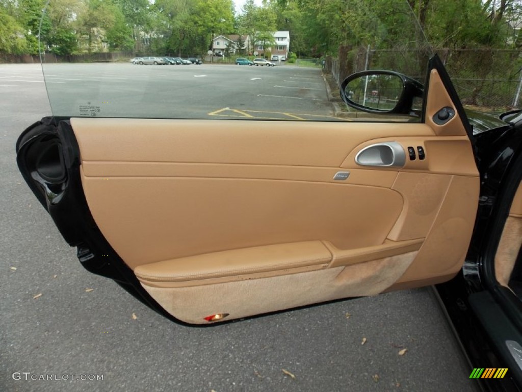 2006 Porsche Boxster S Sand Beige Door Panel Photo #80926429