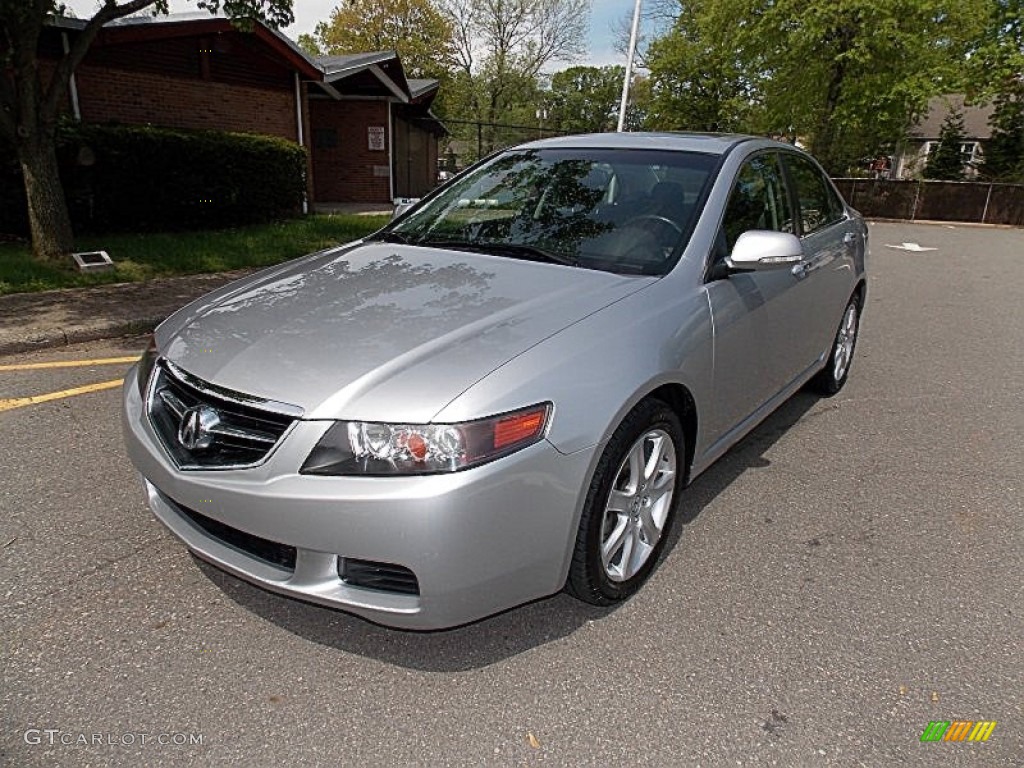 Satin Silver Metallic 2005 Acura TSX Sedan Exterior Photo #80927042